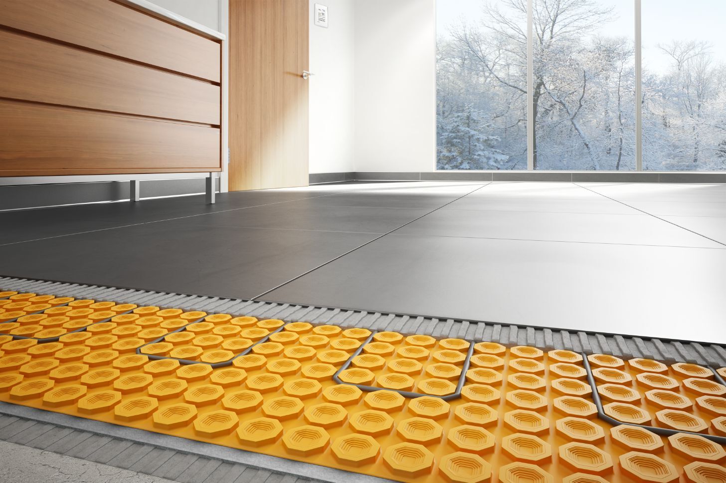 How to Install Heated Bathroom Floor